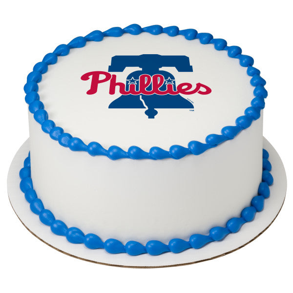 Philadelphia Phillies Baseball Edible Cake Toppers Round – Cakecery