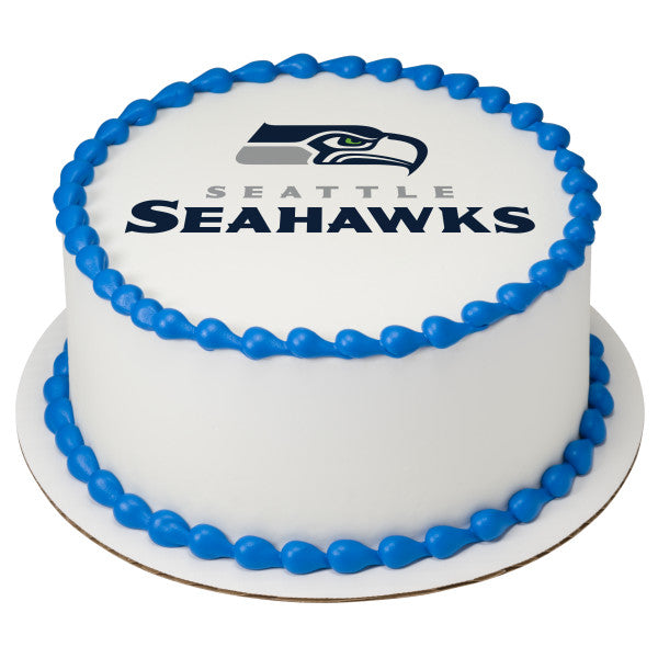 NFL Seattle Seahawks Helmet and Logo Edible Cake Topper Image ABPID033 – A  Birthday Place