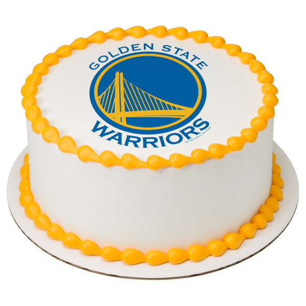 Golden State Warrior Jersey Themed Birthday Cake W/ Basketball Cake 