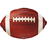 Football Shaped Mylar Balloon