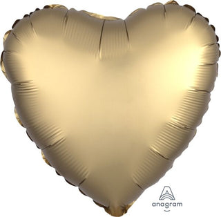 Satin Luxe Gold Sateen Heart