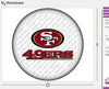 San Francisco 49ers Edible Image Cake Topper
