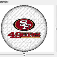 San Francisco 49ers Edible Image Cake Topper