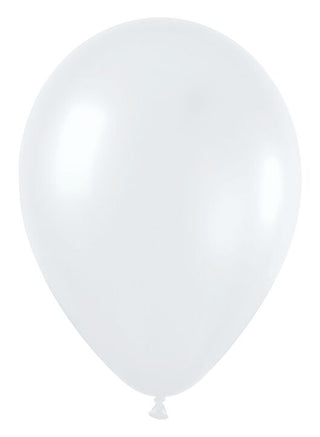 Sempertex Pearl White Latex Balloons