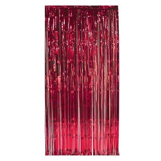 Red Metallic Door Curtain
