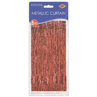Red Metallic Door Curtain