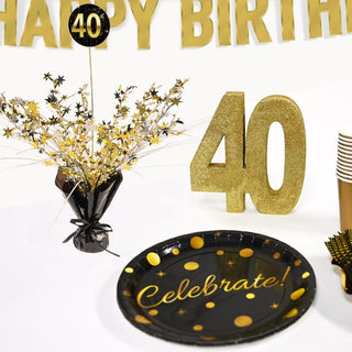 Happy Birthday Custom Centerpiece & Balloon Weight