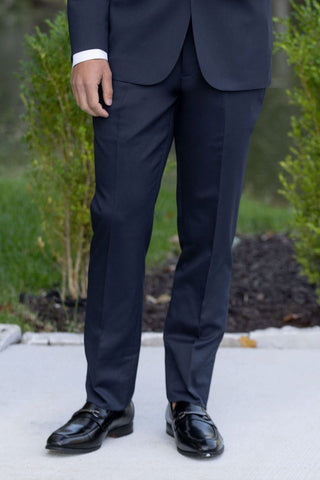 Michael Kors Navy Performance Stretch Tuxedo