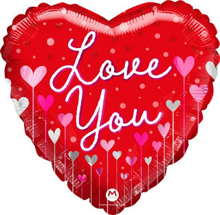 I Love You Hearts Mylar Balloon