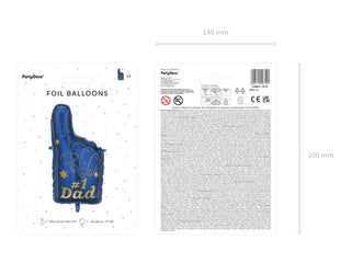 Best Dad # 1 Dad Shape Balloon