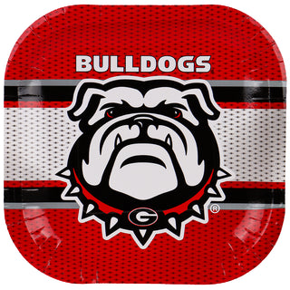 Georgia Bulldogs Square Plates