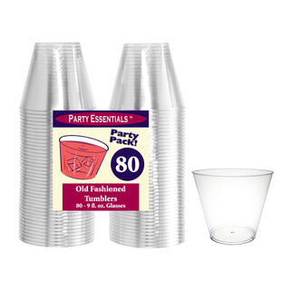 9 OZ. TUMBLERS – CLEAR 80 CT