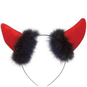 Soft Devil Horns Headband