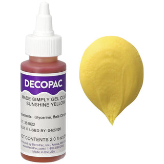 DYE-FREE Sunshine Yellow Color Gel