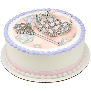 Princess Crown and Scepter Cake Topper Set