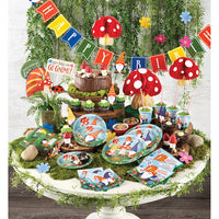 Enchanted Forest Gnomes Birthday Banner
