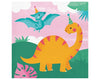 Girl Dinosaur Large Napkins