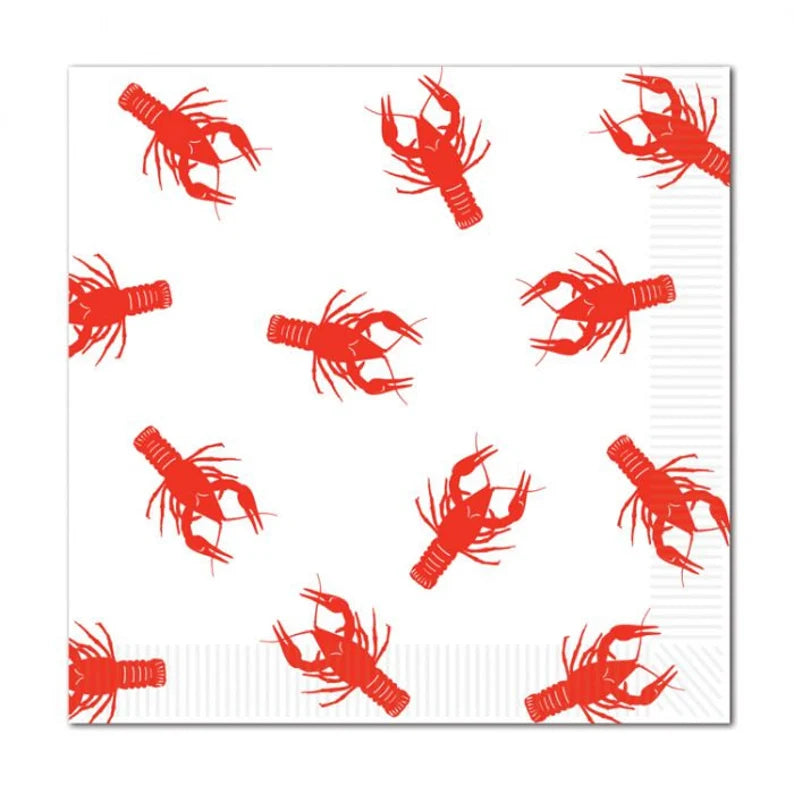 Crawfish Boil Themed Party Napkins
