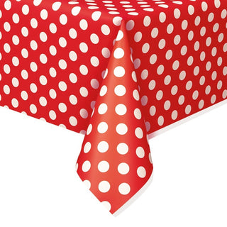 Red Polka Dot Tablecover