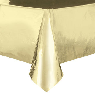 Shiny Metallic Gold Tablecover