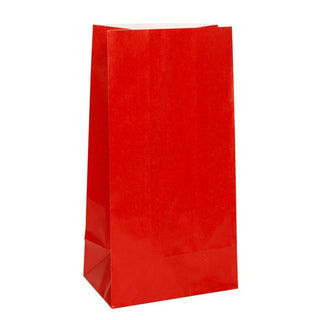 Red Paper Bags 12 CT