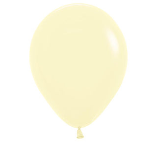 Pastel Yellow Latex Balloon 12 inch