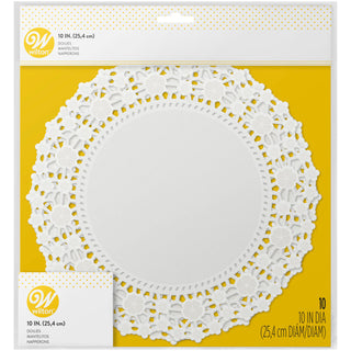 Lacy Floral Paper Doilies 10 inch