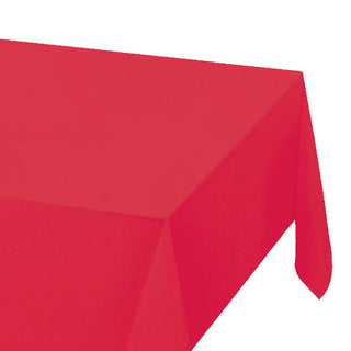 Red Plastic Tablecloth