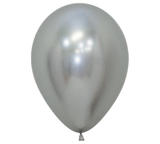 Sempertex Reflex Silver Latex Balloons 11 inch 50 Pack