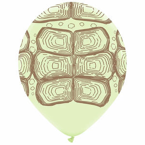 Tea Turtle Printed Latex Balloons 50 Pack