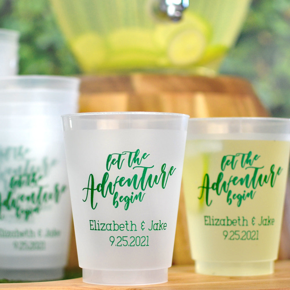 Frosted Plastic Shatterproof Personalized Cups / 50 Count – Party Shop Emporium