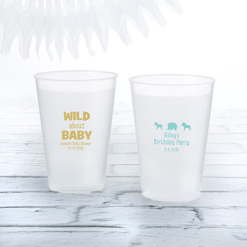 16oz Frost Flex Cups, Personalized Plastic Cups