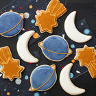 3-Piece Metal Outer Space Cookie Cutter Set