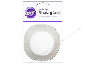 Wilton Jumbo Baking Cups - 75 Count/White