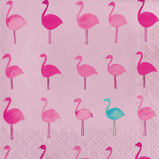 Tropical Flamingo Luncheon Napkins