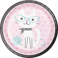 Purr Fect Party - Luncheon Plates /9 inch/8 Count