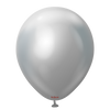 Kalisan Silver Mirror 12 inch Latex Balloons 50 CT