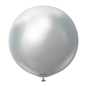 Kalisan Silver Mirror 5 inch Latex Balloons 100 CT