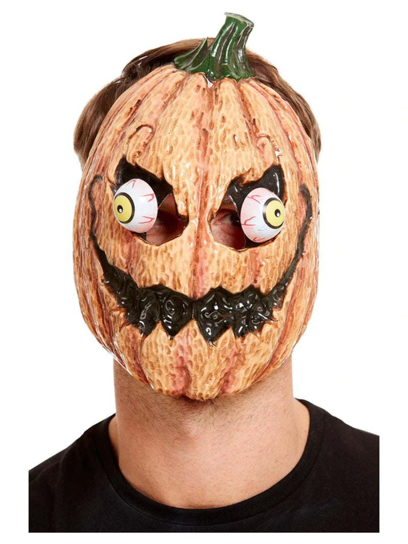 Pumpkin Mask Adult Orange