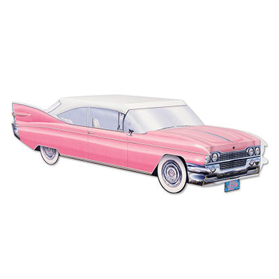50's Cruising  Car Centerpiece / Pink Cadillac