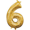 34" Gold Number Balloon - 6