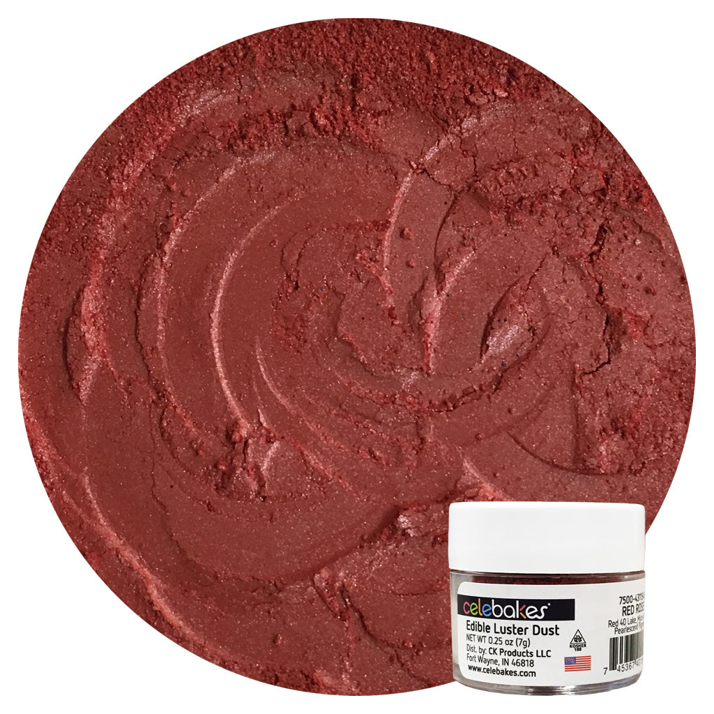 Edible Rose Red Luster Dust