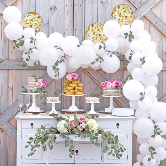 Floral Garland Balloon Decorations