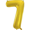 34" Gold Number Balloon - 7