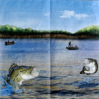 Gone Fishing Luncheon Napkins - /16 Count - 2 Ply