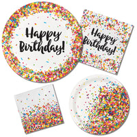 Sprinkles Party - Happy Birthday Banner - 10' x 7"