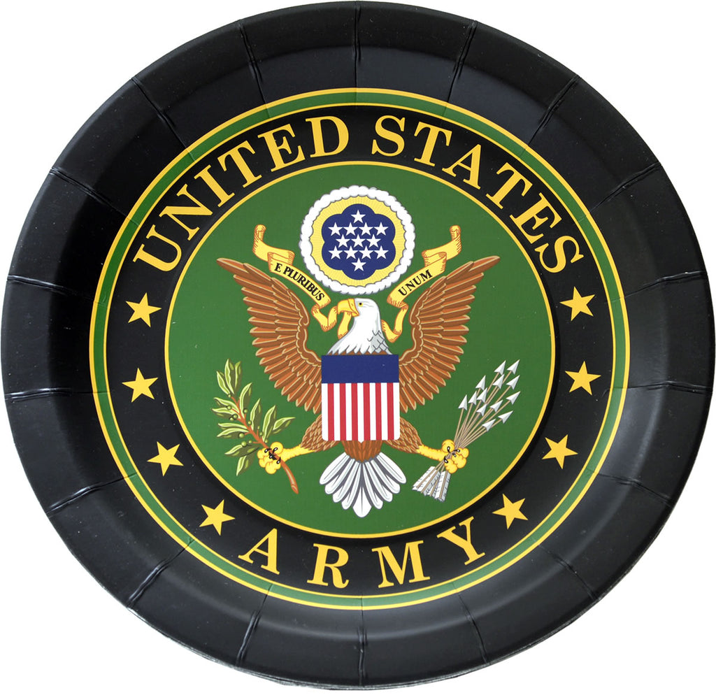 Official US Army PartyWare- 9" Plates/ 8 Count/ Heavyweight
