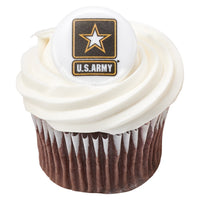 USA Army Cupcake Rings/Party Favors 12 Pack