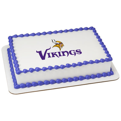 Minnesota Vikings Edible Image Cake Topper