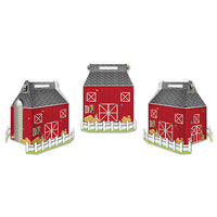 Barn Favor Boxes - 3 Count/3 inch x 5.25 in.